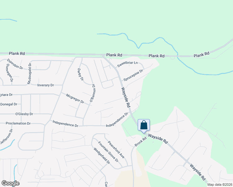 map of restaurants, bars, coffee shops, grocery stores, and more near 160 Michelin Lane in Raeford