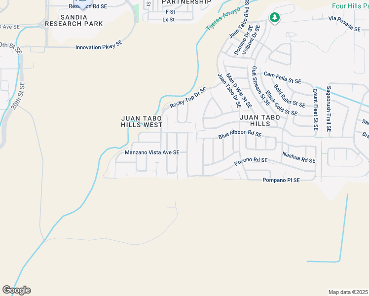 map of restaurants, bars, coffee shops, grocery stores, and more near 1908 Hubbard Street Southeast in Albuquerque
