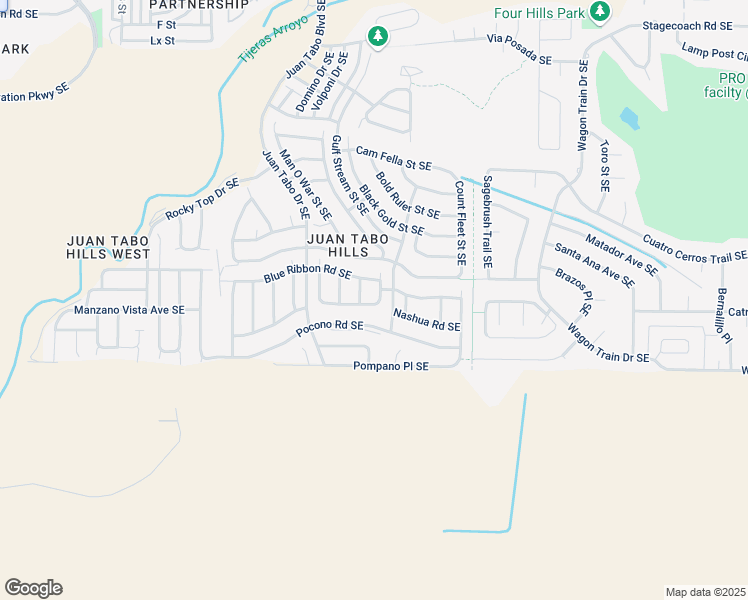 map of restaurants, bars, coffee shops, grocery stores, and more near 2000 Fraser Drive Southeast in Albuquerque