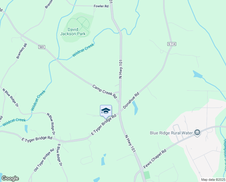 map of restaurants, bars, coffee shops, grocery stores, and more near 1 Lenoah School Road in Taylors