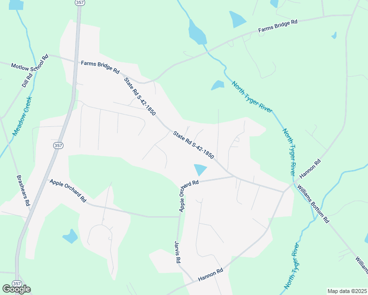 map of restaurants, bars, coffee shops, grocery stores, and more near 415 State Road S-42-1850 in Inman