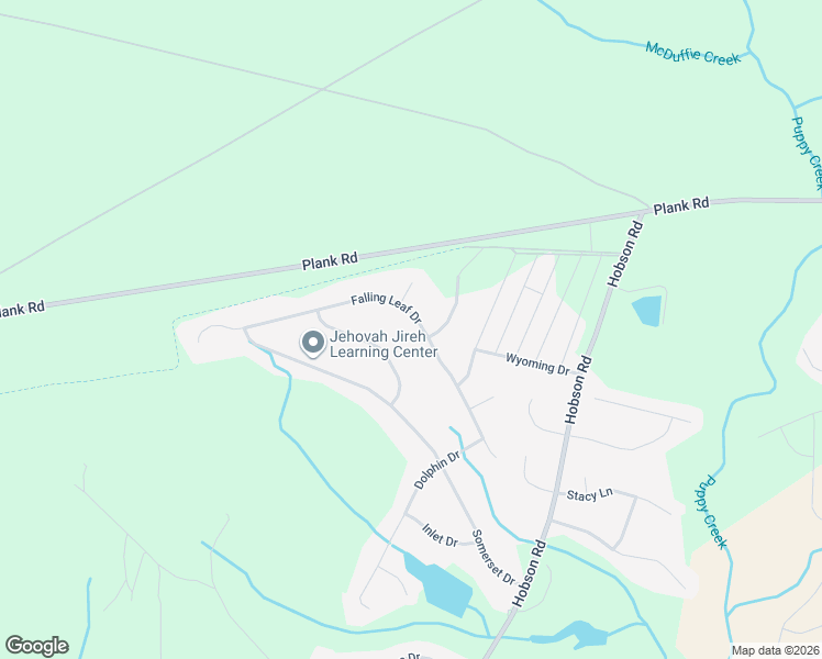map of restaurants, bars, coffee shops, grocery stores, and more near 200 Falling Leaf Drive in Raeford