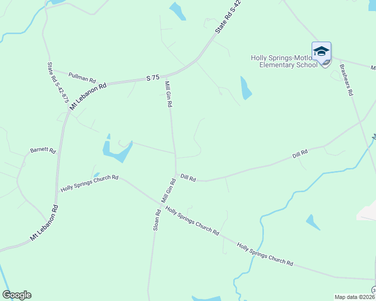map of restaurants, bars, coffee shops, grocery stores, and more near 329 Mill Gin Road in Campobello