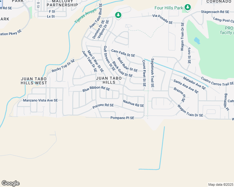 map of restaurants, bars, coffee shops, grocery stores, and more near 2000 Fraser Drive Southeast in Albuquerque