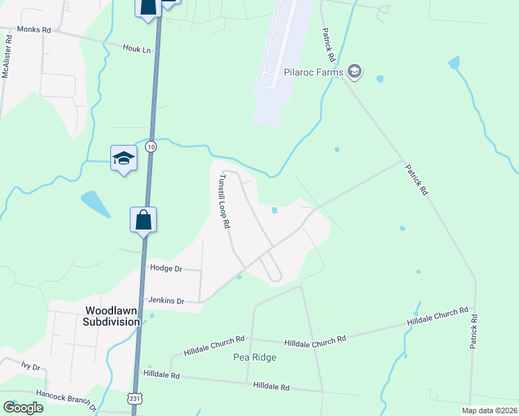 map of restaurants, bars, coffee shops, grocery stores, and more near 72 Jenkins Drive in Fayetteville