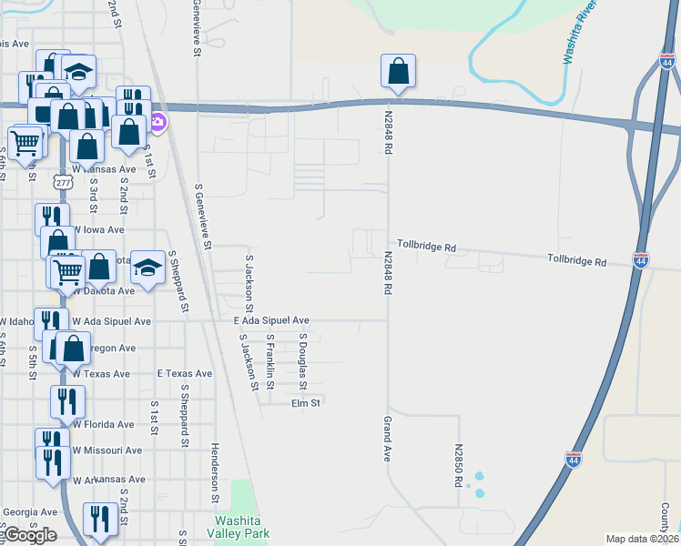 map of restaurants, bars, coffee shops, grocery stores, and more near in Chickasha