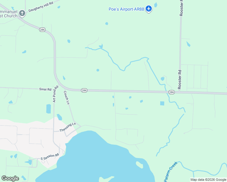 map of restaurants, bars, coffee shops, grocery stores, and more near 383 Arkansas 286 in Conway