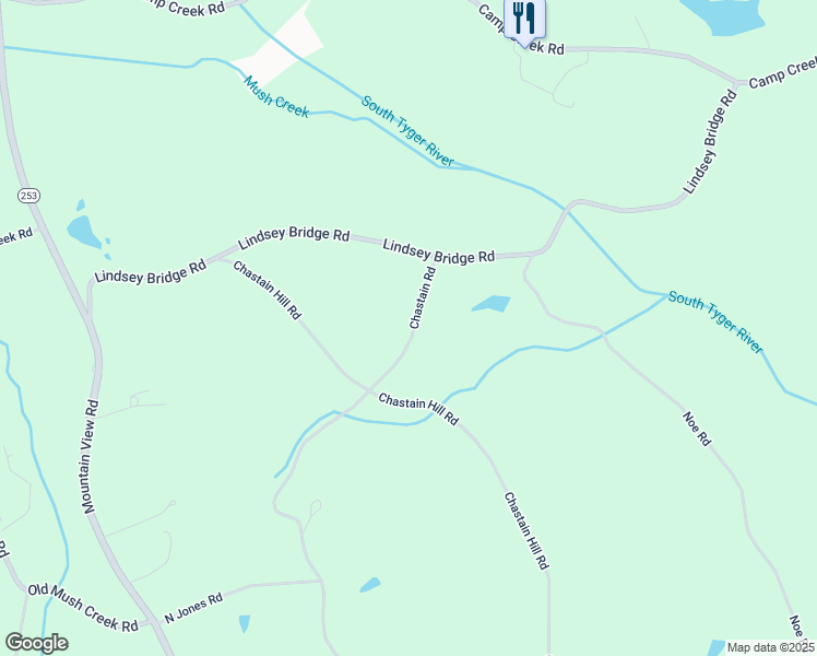 map of restaurants, bars, coffee shops, grocery stores, and more near 480 Chastain Road in Taylors