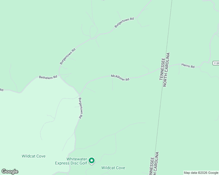 map of restaurants, bars, coffee shops, grocery stores, and more near 220 McAllister Road in Copperhill