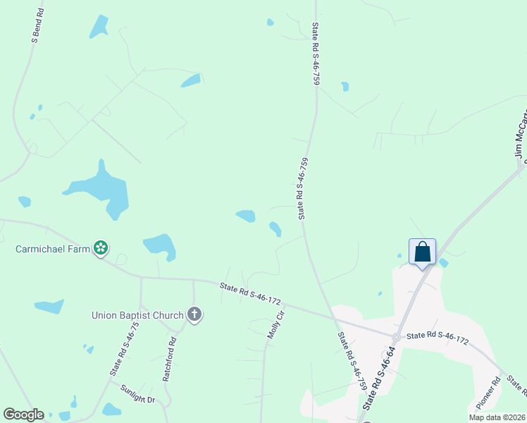 map of restaurants, bars, coffee shops, grocery stores, and more near 2053 State Road S-46-759 in York