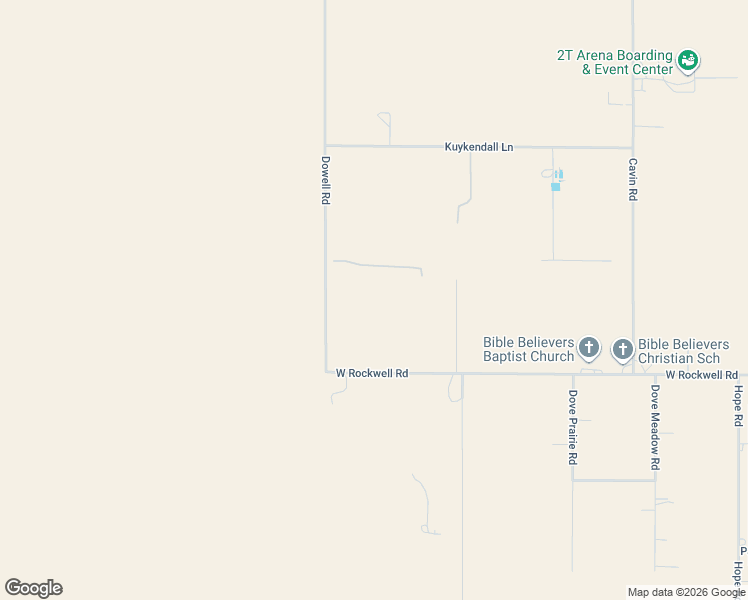 map of restaurants, bars, coffee shops, grocery stores, and more near 16001 Dowell Road in Amarillo
