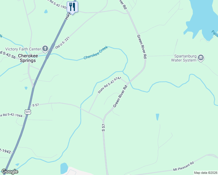 map of restaurants, bars, coffee shops, grocery stores, and more near 232 State Road S-42-9747 in Spartanburg