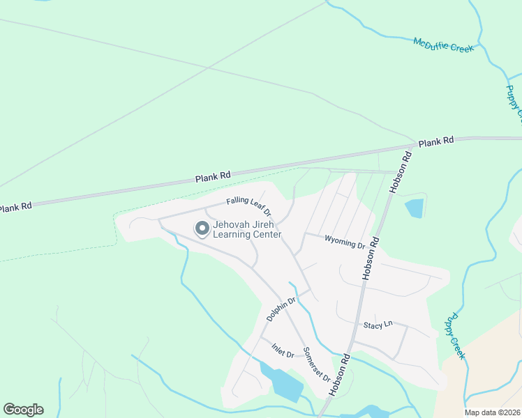 map of restaurants, bars, coffee shops, grocery stores, and more near 200 Falling Leaf Drive in Raeford