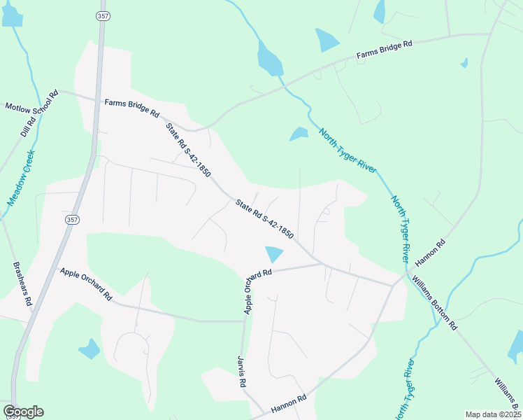 map of restaurants, bars, coffee shops, grocery stores, and more near 415 State Road S-42-1850 in Inman