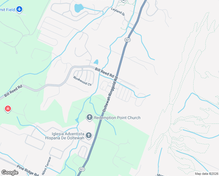 map of restaurants, bars, coffee shops, grocery stores, and more near 9511 Collier Place in Ooltewah