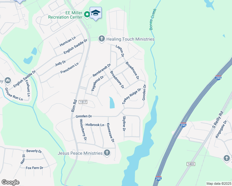map of restaurants, bars, coffee shops, grocery stores, and more near 826 Richardson Avenue in Fayetteville