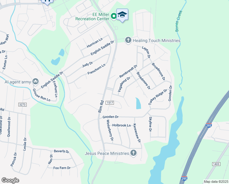 map of restaurants, bars, coffee shops, grocery stores, and more near 831 Rembrandt Drive in Fayetteville