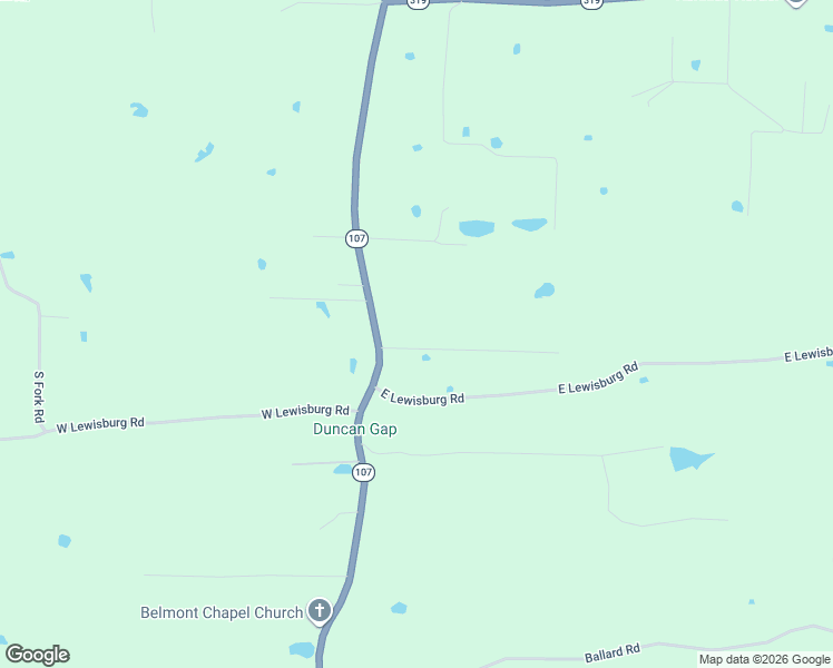 map of restaurants, bars, coffee shops, grocery stores, and more near 294 Arkansas 107 in Vilonia