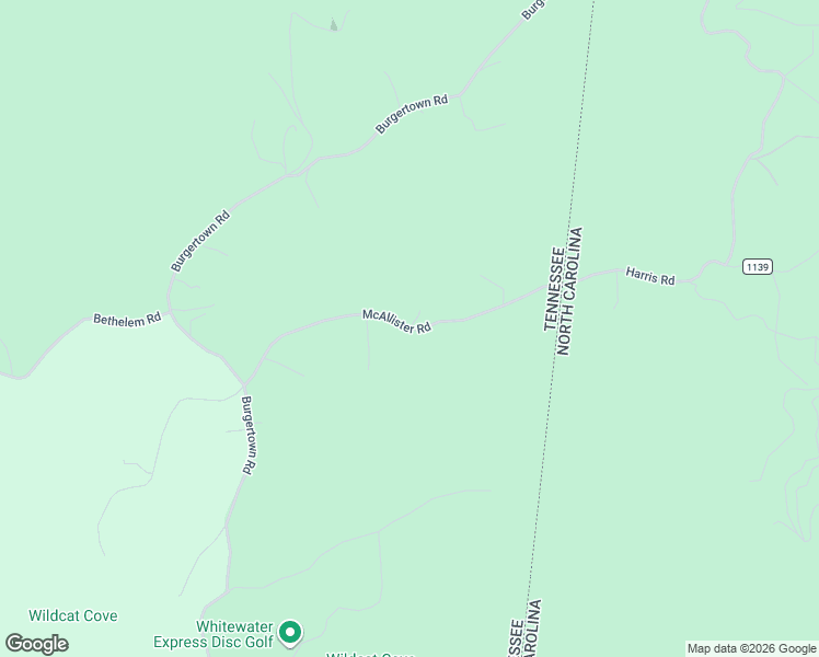 map of restaurants, bars, coffee shops, grocery stores, and more near 240 McAllister Road in Copperhill