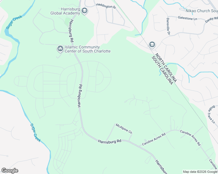 map of restaurants, bars, coffee shops, grocery stores, and more near 1179 Sugar Creek Road in Fort Mill