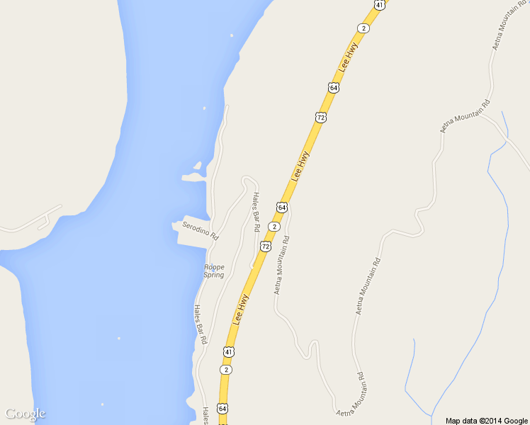 map of restaurants, bars, coffee shops, grocery stores, and more near 1645 Hales Bar Road in Guild