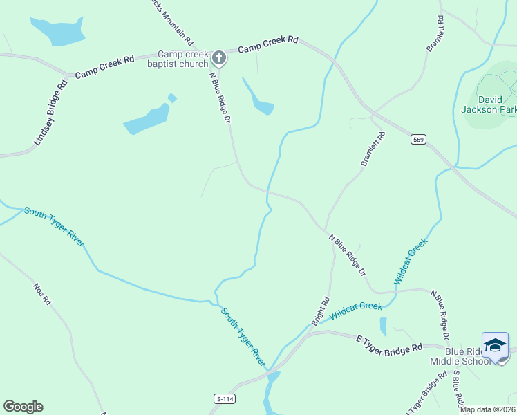 map of restaurants, bars, coffee shops, grocery stores, and more near 4327 North Blue Ridge Drive in Taylors