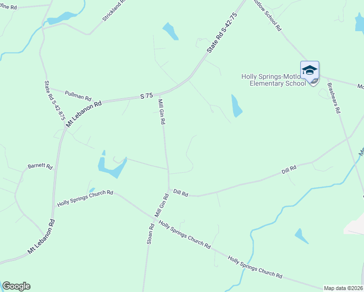 map of restaurants, bars, coffee shops, grocery stores, and more near 315 Mill Gin Road in Campobello