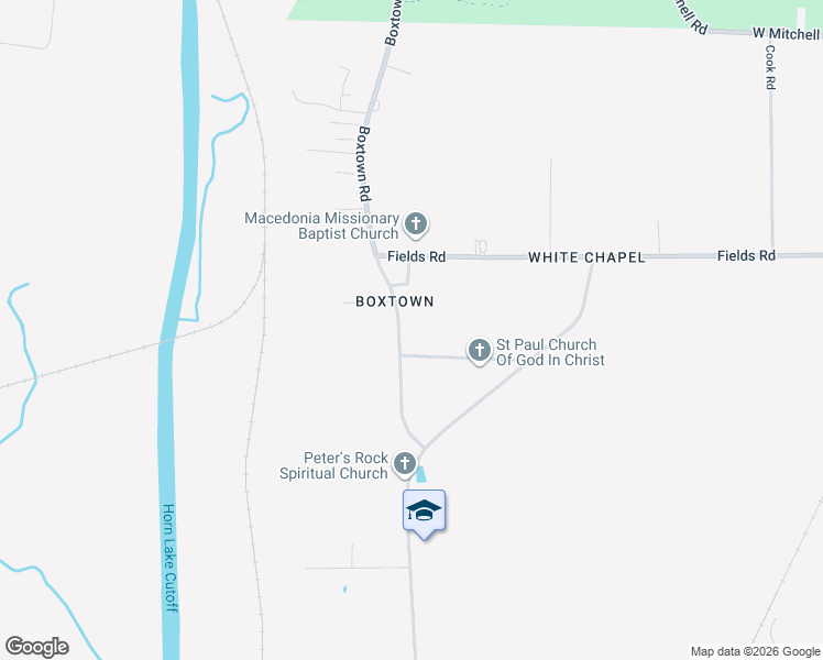 map of restaurants, bars, coffee shops, grocery stores, and more near 3700 Boxtown Road in Memphis
