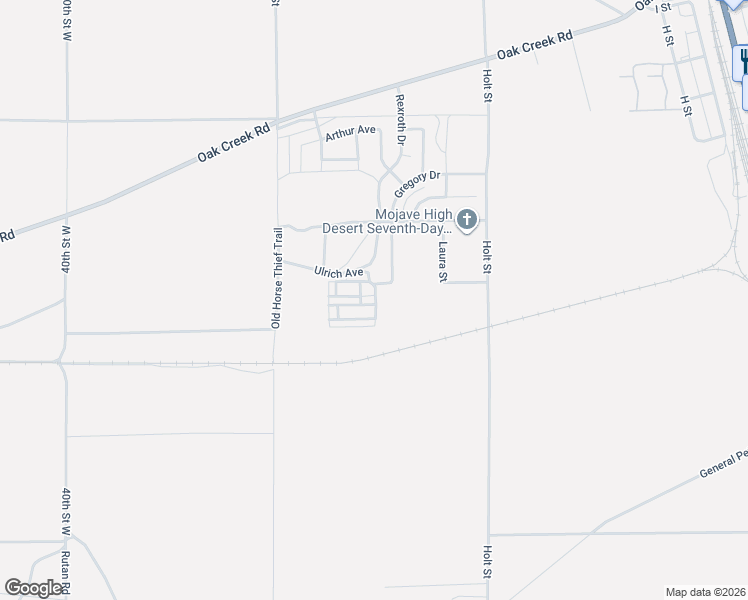 map of restaurants, bars, coffee shops, grocery stores, and more near 15532 Hatch Street in Mojave
