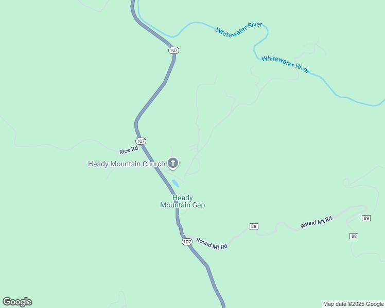 map of restaurants, bars, coffee shops, grocery stores, and more near 307 Heady Mountain Rd in Cashiers