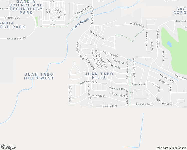 map of restaurants, bars, coffee shops, grocery stores, and more near 11815 Gallant Fox Road Southeast in Albuquerque
