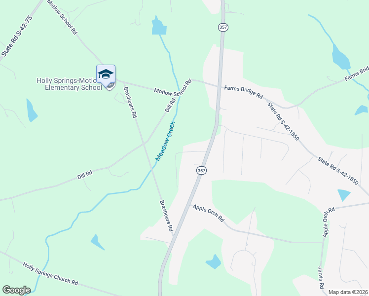 map of restaurants, bars, coffee shops, grocery stores, and more near 170 Mountain View Circle in Inman