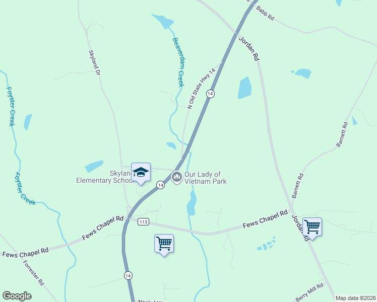 map of restaurants, bars, coffee shops, grocery stores, and more near 4332 South Carolina 14 in Greer