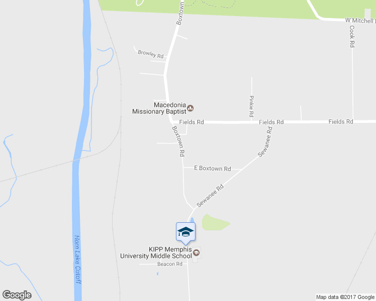 map of restaurants, bars, coffee shops, grocery stores, and more near 3700 Boxtown Road in Memphis