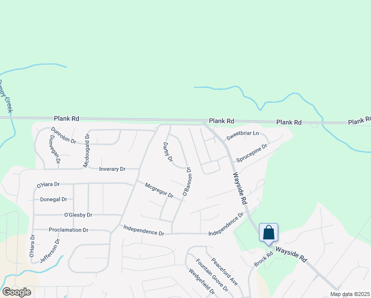map of restaurants, bars, coffee shops, grocery stores, and more near 1513 O'Bannon Drive in Raeford