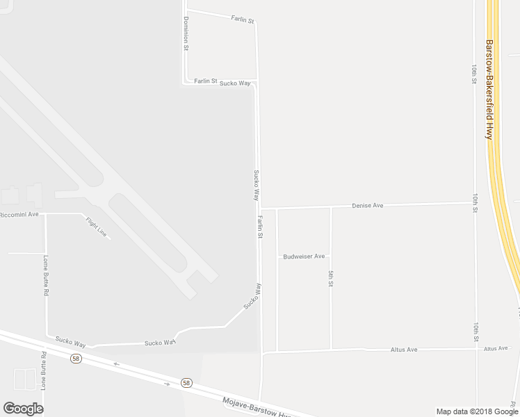 map of restaurants, bars, coffee shops, grocery stores, and more near Farlin Street in Mojave