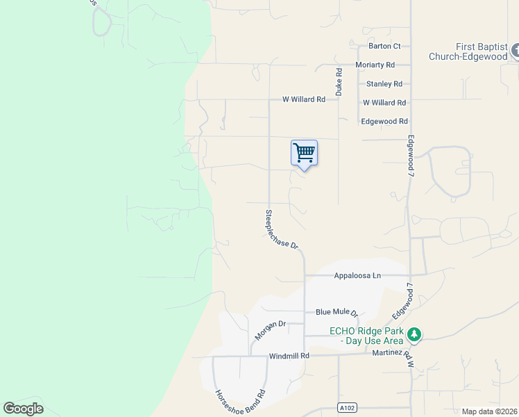 map of restaurants, bars, coffee shops, grocery stores, and more near 52 Steeplechase Drive in Edgewood