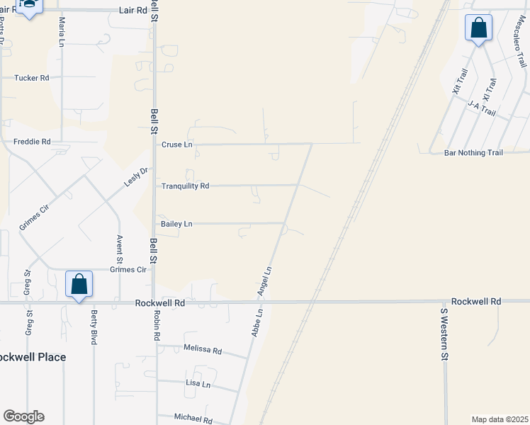 map of restaurants, bars, coffee shops, grocery stores, and more near 5426 Bailey Lane in Amarillo