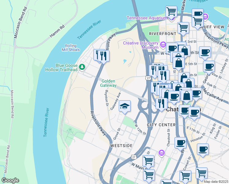 500 West Martin Luther King Boulevard, Chattanooga TN Walk Score