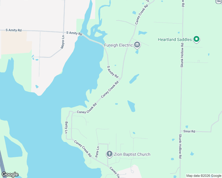 map of restaurants, bars, coffee shops, grocery stores, and more near 121 Caney Creek Road in Conway