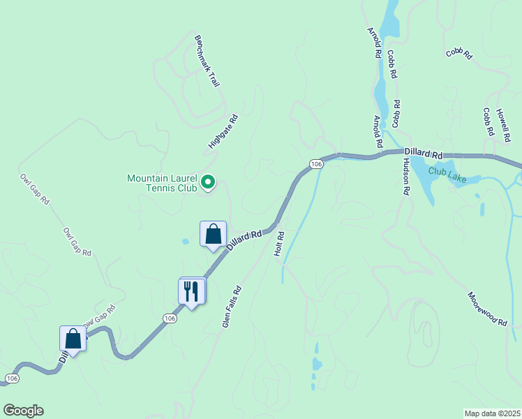 map of restaurants, bars, coffee shops, grocery stores, and more near in Highlands