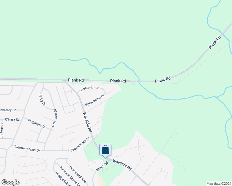 map of restaurants, bars, coffee shops, grocery stores, and more near 210 Sprucepine Drive in Raeford