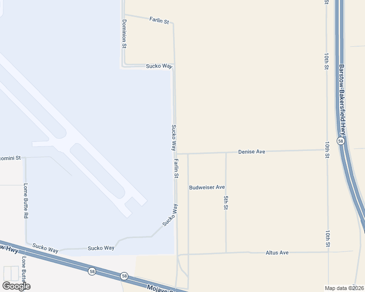 map of restaurants, bars, coffee shops, grocery stores, and more near Farlin Street in Mojave