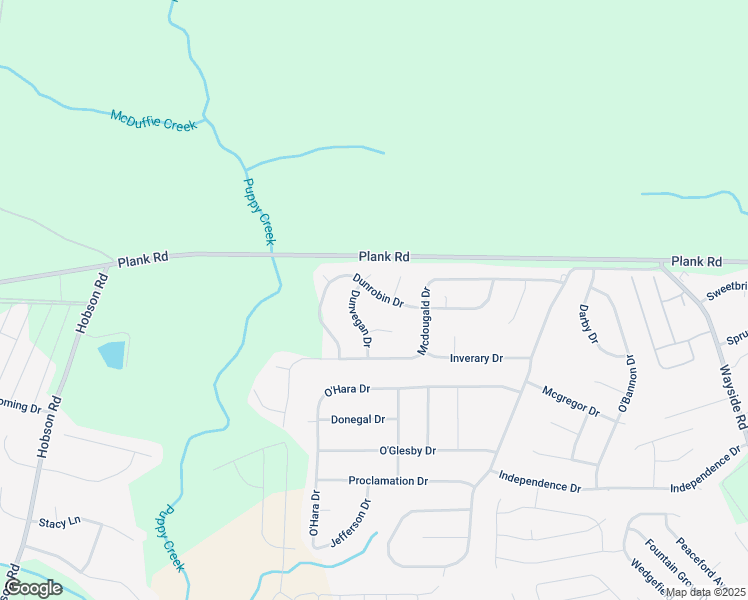 map of restaurants, bars, coffee shops, grocery stores, and more near 529 Dunrobin Drive in Raeford