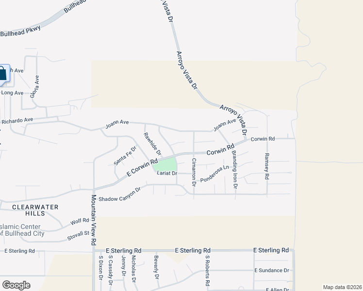 map of restaurants, bars, coffee shops, grocery stores, and more near 2202 Joann Ave in Bullhead City