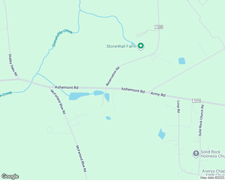 map of restaurants, bars, coffee shops, grocery stores, and more near 3585 Ashemont Road in Raeford