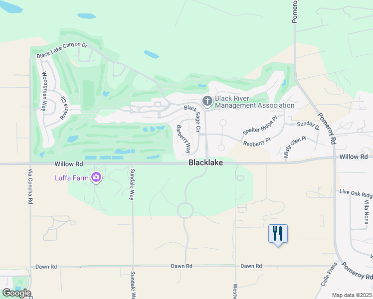 map of restaurants, bars, coffee shops, grocery stores, and more near 675 Barberry Way in Nipomo