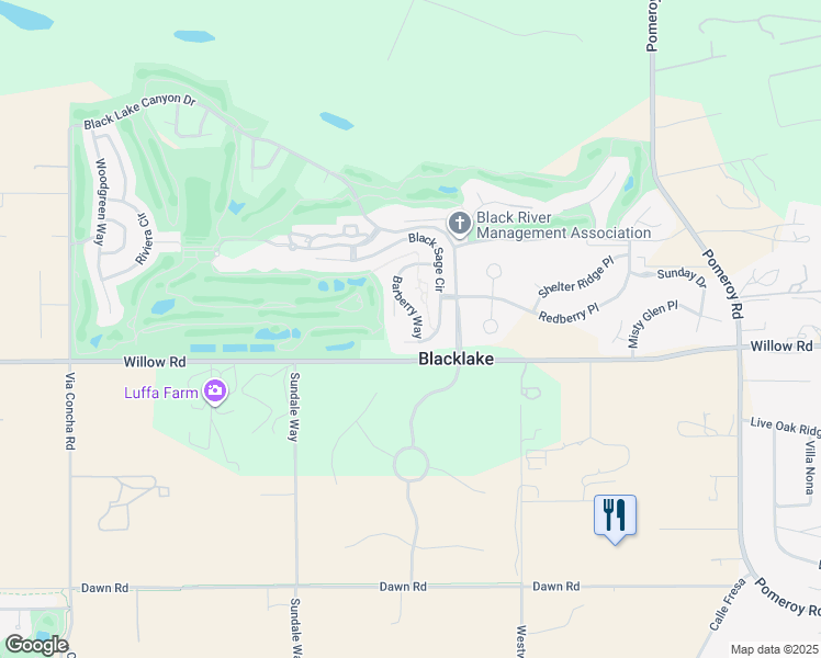 map of restaurants, bars, coffee shops, grocery stores, and more near 675 Barberry Way in Nipomo