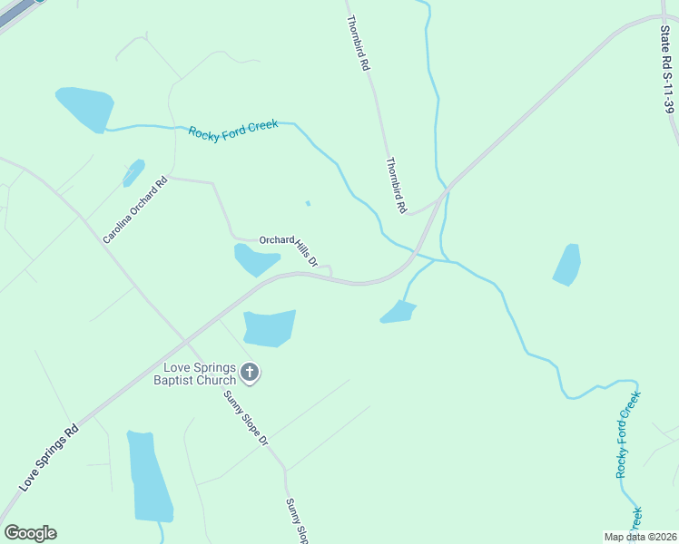 map of restaurants, bars, coffee shops, grocery stores, and more near 1023 Love Springs Road in Cowpens