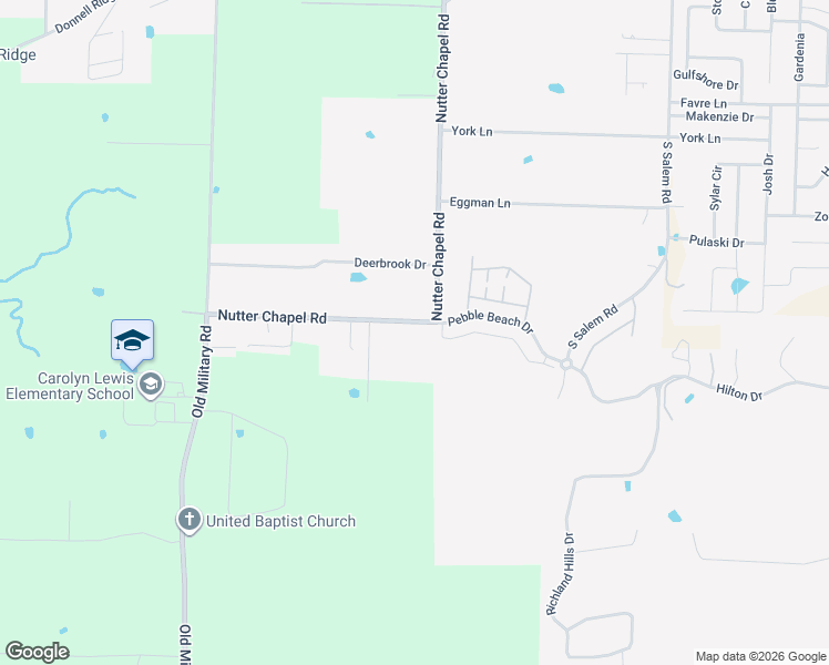 map of restaurants, bars, coffee shops, grocery stores, and more near 3545 Nutter Chapel Road in Conway